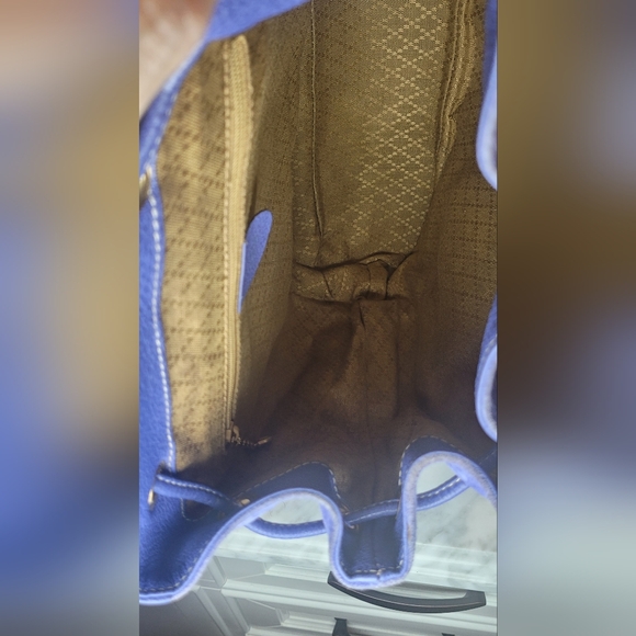 Gucci Bamboo Leather Suede Backpack - Periwinkle Color 💜💙 EUC - Picture 14 of 16